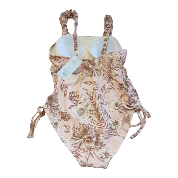 Aquabendita X Target Pink Floral One Piece Swimsuit women's size XXL NWT - Picture 3 of 3